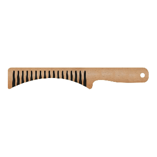 Peigne pour chauve en bois